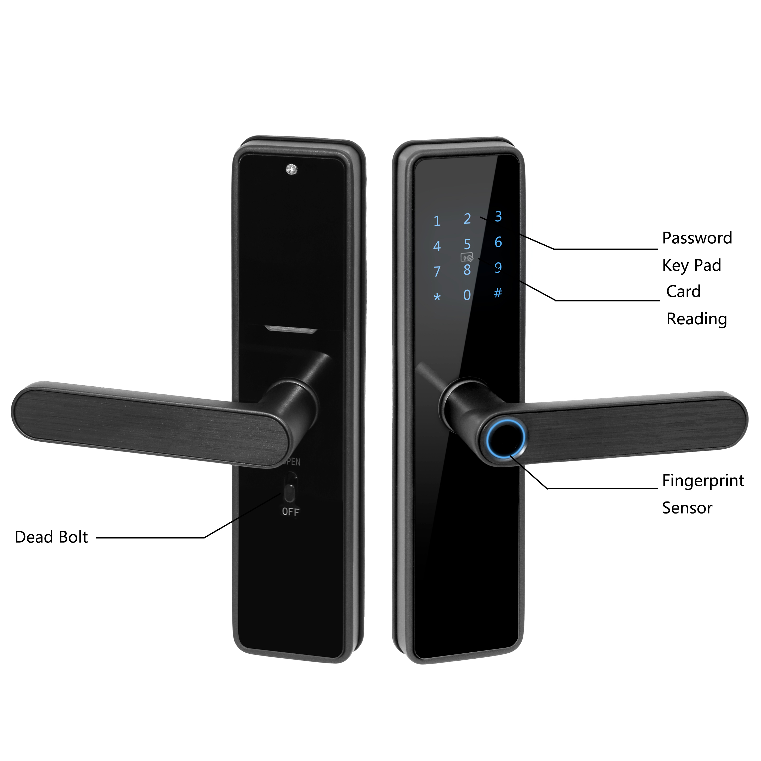 serratura biometrica della serratura della porta della casa intelligente per la porta