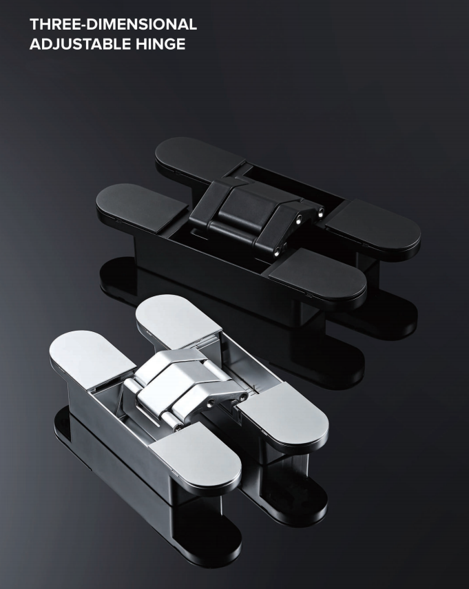 Black and Silver Hinges