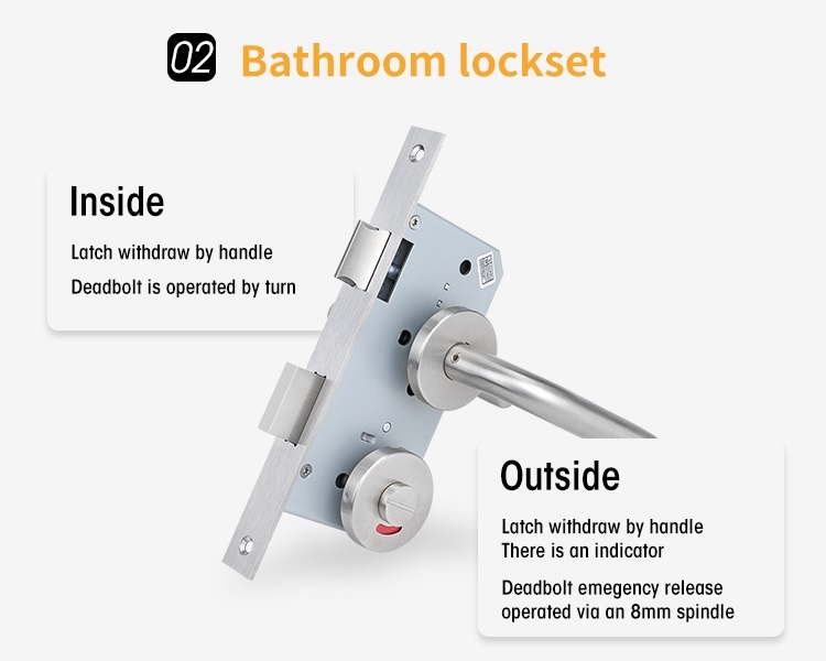 Bathroom lockset