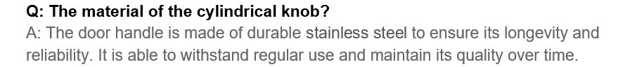 Stainless Steel Knob
