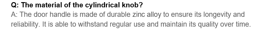 Zinc Alloy Knob